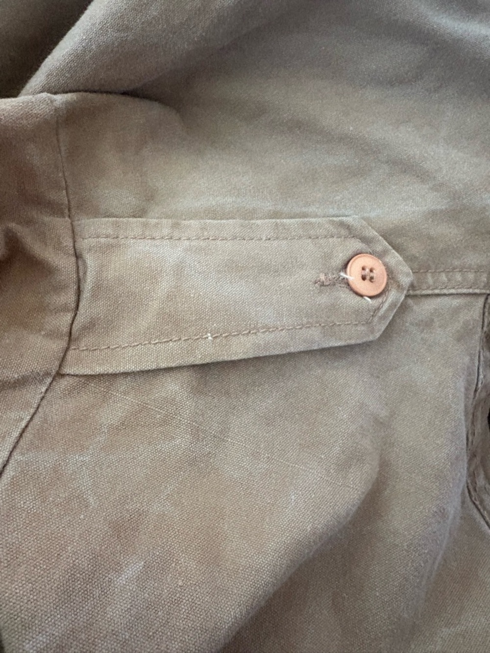 Vintage Banana Republic Safari Bush Jacket XS Italian Canvas Military Field Coat - Picture 15 of 16